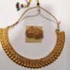 Choker Necklace Set with Earrings for Women & Girls | Gold Plated Mirror Work Necklace Set