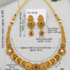 Antique Gold-Plated Temple Necklace Set with Matching Earrings