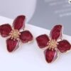 mehroon earring