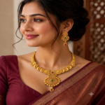 gold plated necklace set