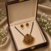 Mahalakshmi Temple Design Mangalsutra Set for Women