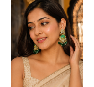 green earrings for women