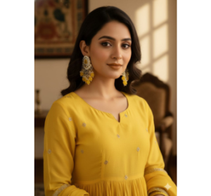 yellow earrings