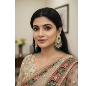 green earrings