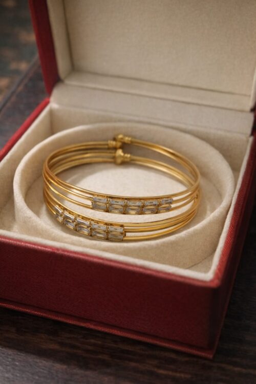 Elegant AD Stone Bracelet for Women & Girls Stylish Adjustable Party Wedding Daily Wear Fashion Jewellery Hand Bracelet