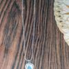 Heart Shape Blue Stone Pendant with Silver plated Chain