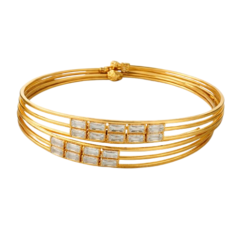 Elegant AD Stone Bracelet for Women & Girls Stylish Adjustable Party Wedding Daily Wear Fashion Jewellery Hand Bracelet