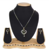 Double Heart Chain Pendant Set for Women