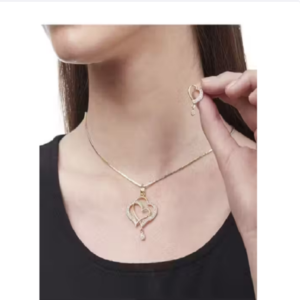 double heart pendant